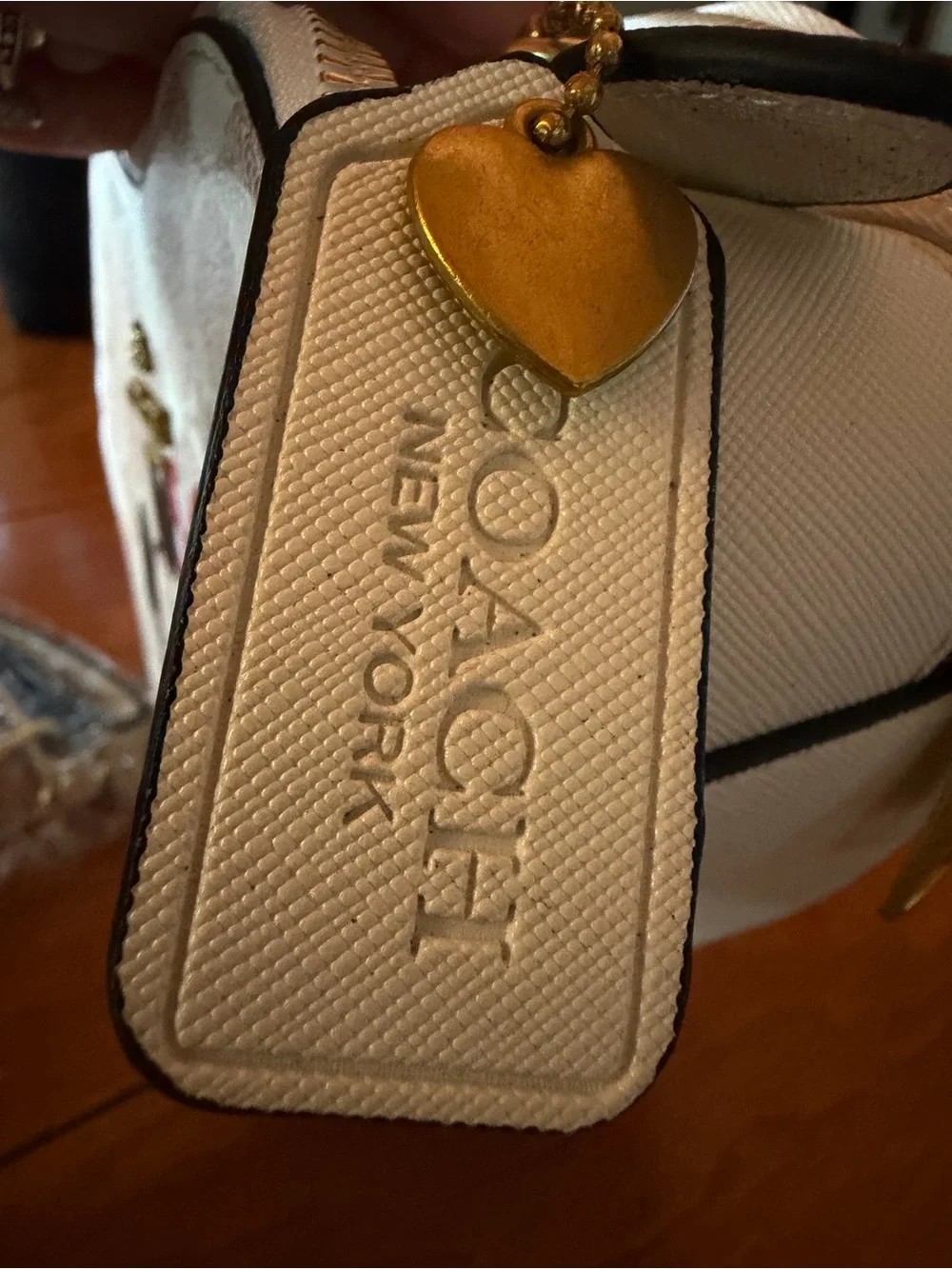 Coach Pink Heart Crossbody with Minnie & Mickey Print